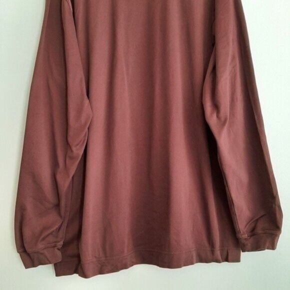CUTTER & BUCK \ Crewneck Tee Long Sleeve burgundy Men's Sz XL - Picture 8 of 10